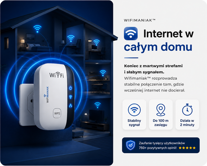 WifiManiak™ 3.1 PRO | Wzmocnij zasięg swojego WiFi!